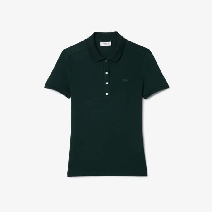 Kadın L.12.D Slim Fit Streç Mini Piqua Polo Kadın L.12.D Slim Fit Streç Mini Piqua Polo