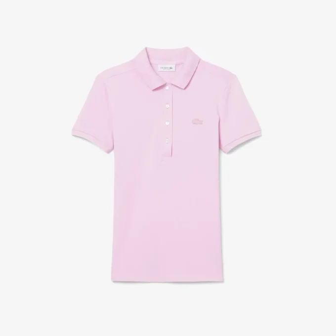 Kadın L.12.D Slim Fit Streç Mini Piqua Polo Kadın L.12.D Slim Fit Streç Mini Piqua Polo