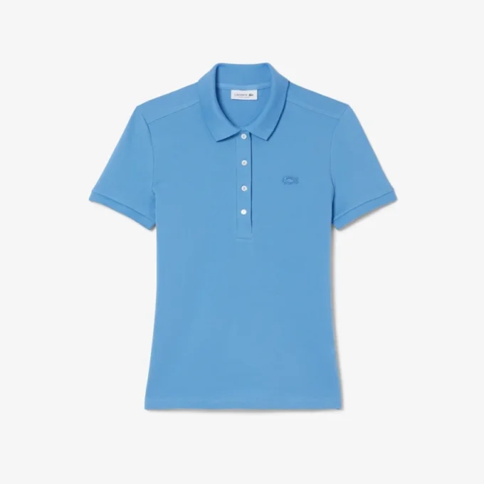 Kadın L.12.D Slim Fit Streç Mini Piqua Polo