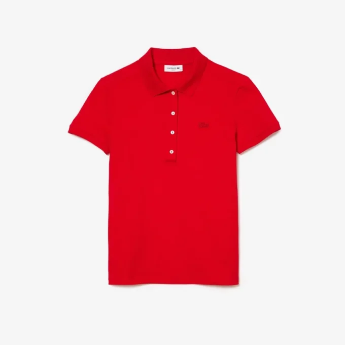 Kadın L.12.D Slim Fit Streç Mini Piqua Polo