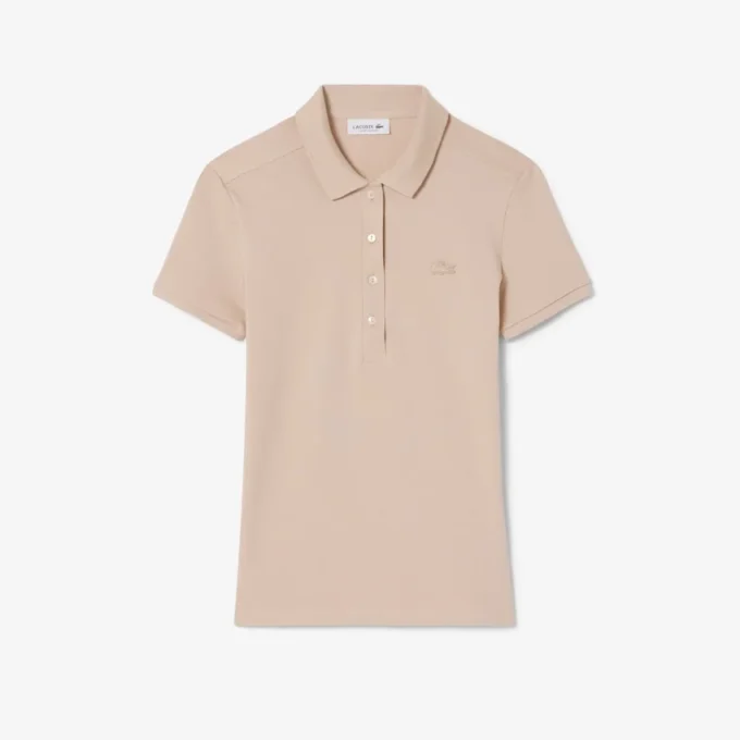 Kadın L.12.D Slim Fit Streç Mini Piqua Polo