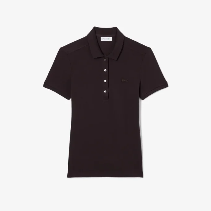 Kadın L.12.D Slim Fit Streç Mini Piqua Polo