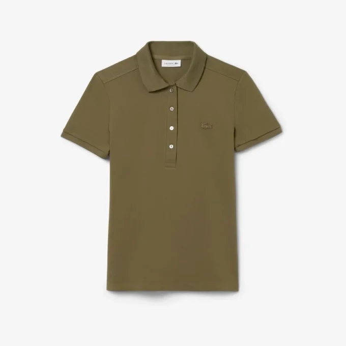 Kadın L.12.D Slim Fit Streç Mini Piqua Polo