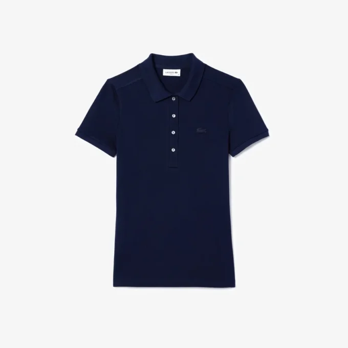 Kadın L.12.D Slim Fit Streç Mini Piqua Polo