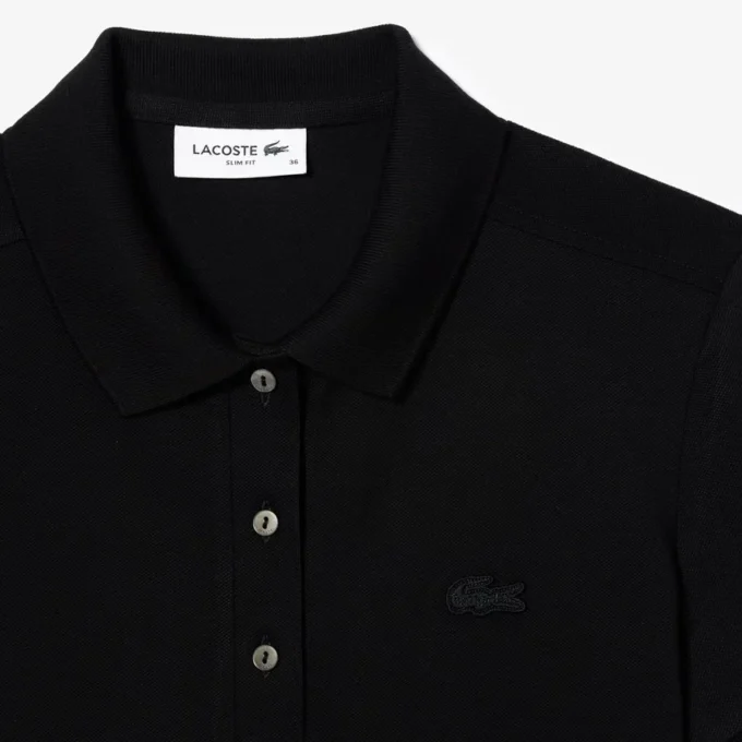 Kadın L.12.D Slim Fit Streç Mini Piqua Polo
