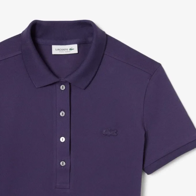 Kadın L.12.D Slim Fit Streç Mini Piqua Polo