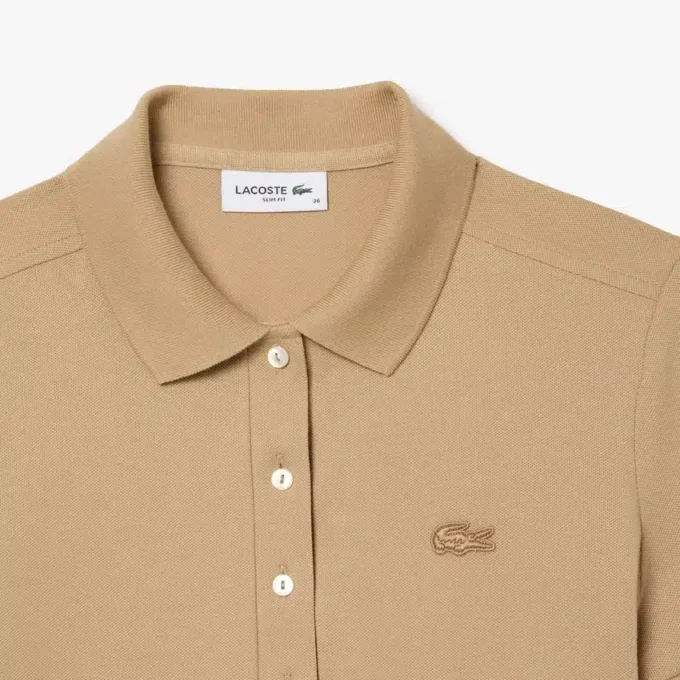 Kadın L.12.D Slim Fit Streç Mini Piqua Polo