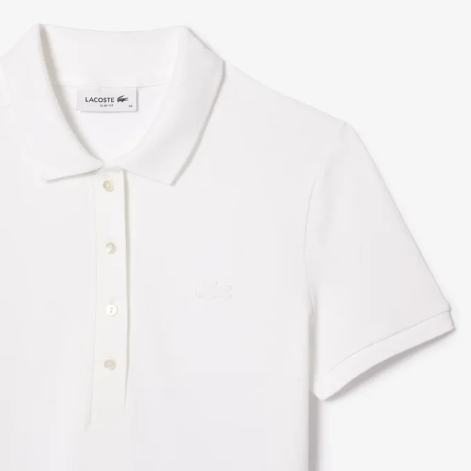Kadın L.12.D Slim Fit Streç Mini Piqua Polo Kadın L.12.D Slim Fit Streç Mini Piqua Polo