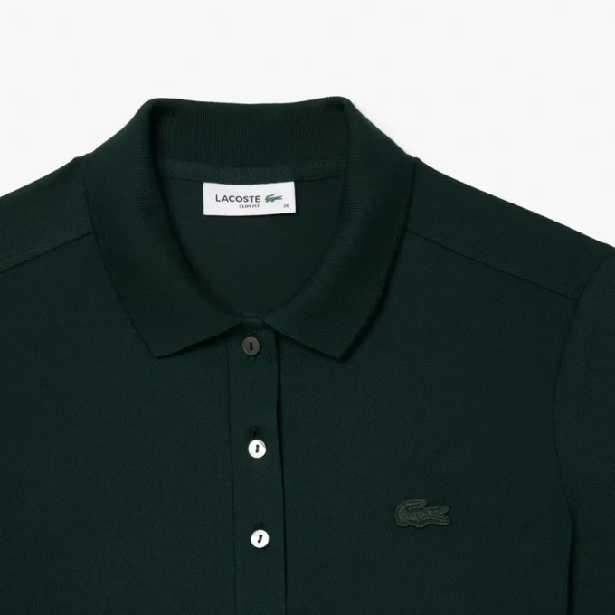 Kadın L.12.D Slim Fit Streç Mini Piqua Polo Kadın L.12.D Slim Fit Streç Mini Piqua Polo