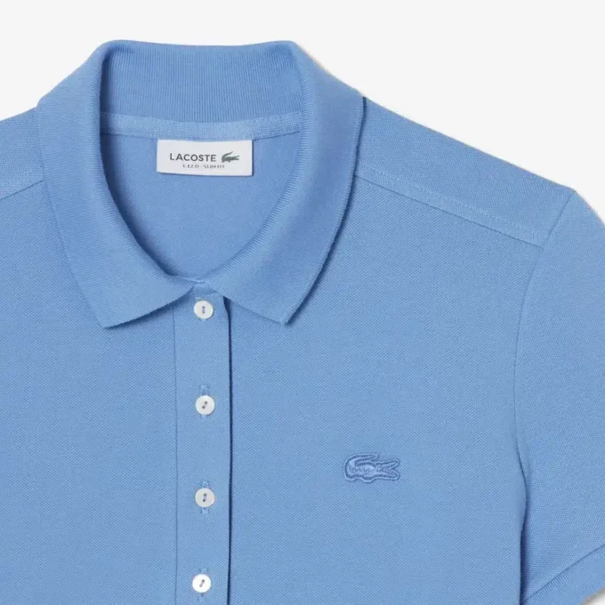 Kadın L.12.D Slim Fit Streç Mini Piqua Polo