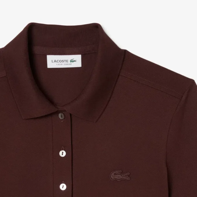 Kadın L.12.D Slim Fit Streç Mini Piqua Polo Kadın L.12.D Slim Fit Streç Mini Piqua Polo