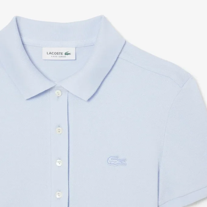 Kadın L.12.D Slim Fit Streç Mini Piqua Polo