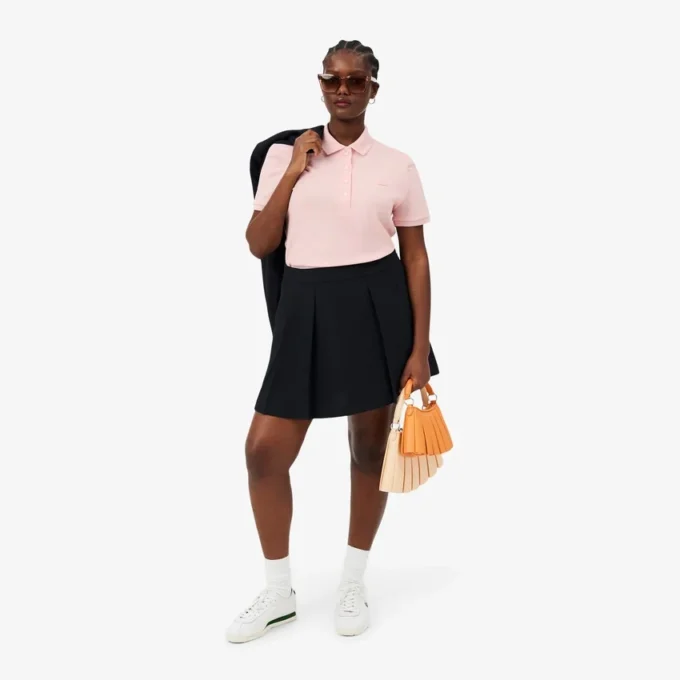Kadın L.12.D Slim Fit Streç Mini Piqua Polo