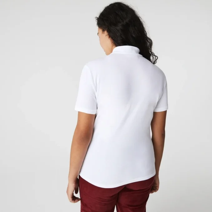 Kadın L.12.D Slim Fit Streç Mini Piqua Polo Kadın L.12.D Slim Fit Streç Mini Piqua Polo