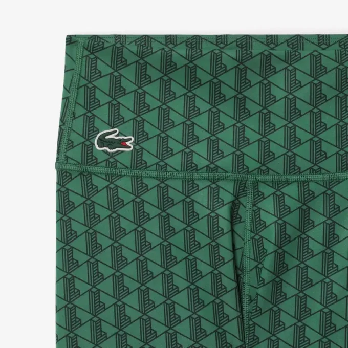 Kadın Monogram Desenli Spor Tayt