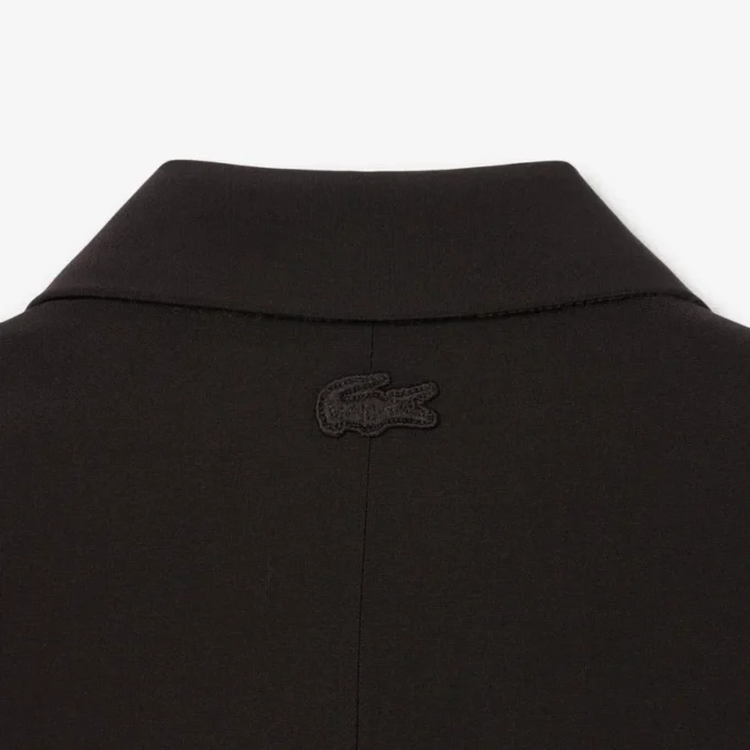 Kadın Nakışlı Logo Slim Fit Yün Blazer