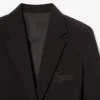 Kadın Nakışlı Logo Slim Fit Yün Blazer