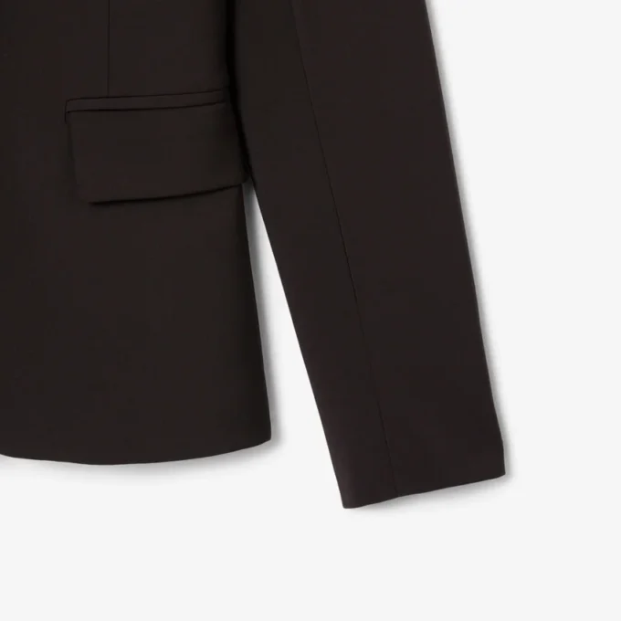 Kadın Nakışlı Logo Slim Fit Yün Blazer