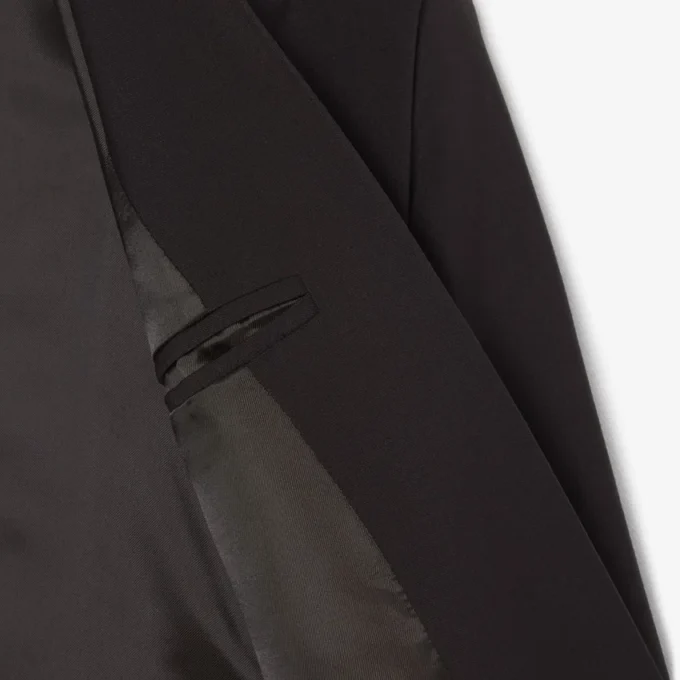 Kadın Nakışlı Logo Slim Fit Yün Blazer