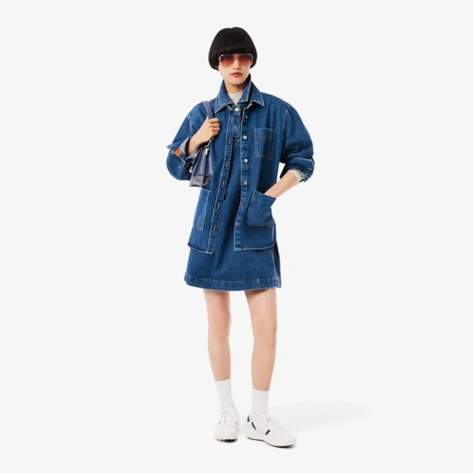 Kadın Oversized Denim Overshirt