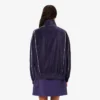 Kadın Oversized Fermuarlı Kadife Sweatshirt