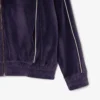 Kadın Oversized Fermuarlı Kadife Sweatshirt