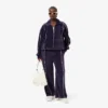 Kadın Oversized Fermuarlı Kadife Sweatshirt