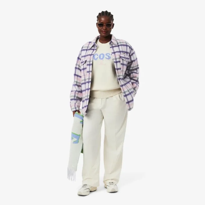 Kadın Oversized Kapitone Yün Overshirt