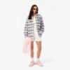 Kadın Oversized Kapitone Yün Overshirt