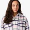 Kadın Oversized Kapitone Yün Overshirt