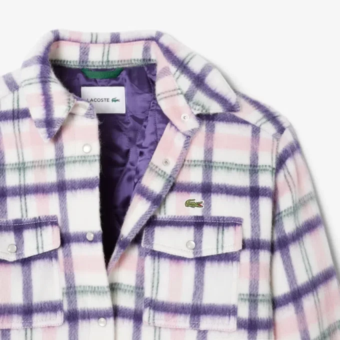 Kadın Oversized Kapitone Yün Overshirt