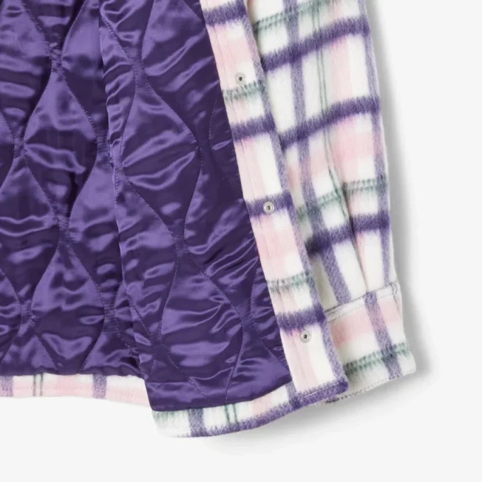 Kadın Oversized Kapitone Yün Overshirt