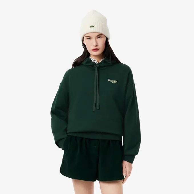 Kadın Oversized Logo Kapüşonlu Sweatshirt