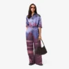 Kadın Oversized Manzara Desenli Pantolon