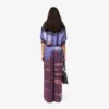 Kadın Oversized Manzara Desenli Pantolon