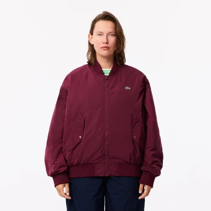 Kadın Oversized Nervürlü Manşetli Bomber Ceket