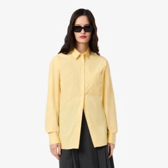 Kadın Oversized Pamuklu Düğmeli Gömlek