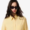 Kadın Oversized Pamuklu Düğmeli Gömlek
