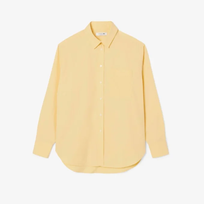Kadın Oversized Pamuklu Düğmeli Gömlek