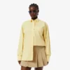 Kadın Oversized Pamuklu Düğmeli Gömlek