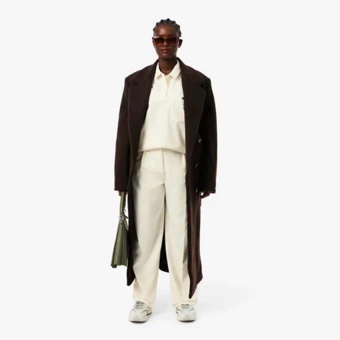 Kadın Oversized Pileli Flanel Pantolon Kadın Oversized Pileli Flanel Pantolon