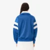 Kadın Oversized Pointelle Çizgili Saten Sweatshirt