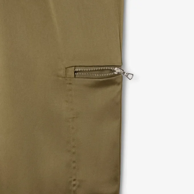 Kadın Oversized Saten Eşofman Altı