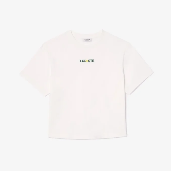 Kadın Oversized Top Desenli Pamuklu Tişört