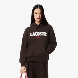 Kadın Polar Logo Kapüşonlu Sweatshirt