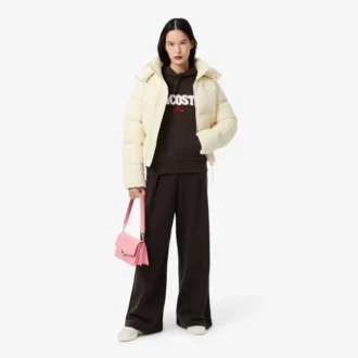 Kadın Polar Logo Kapüşonlu Sweatshirt