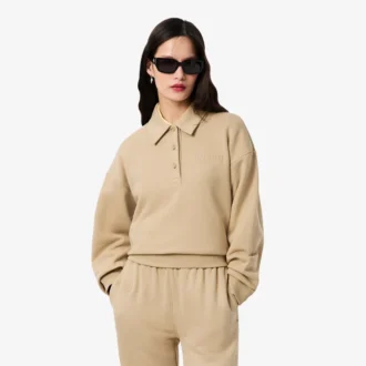 Kadın Polo Yakalı Sweatshirt