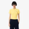 Kadın Slim Fit L.12.D Nervürlü Pamuk Polo Tişört