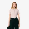 Kadın Slim Fit L.12.D Nervürlü Pamuk Polo Tişört