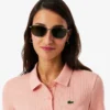 Kadın Slim Fit L.12.D Nervürlü Pamuk Polo Tişört